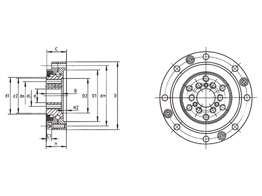 諧波減速機(jī)專用交叉滾子軸承